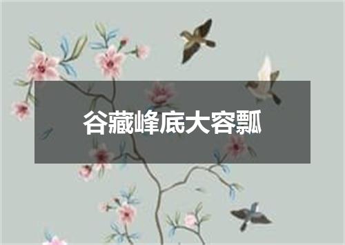 谷藏峰底大容瓢