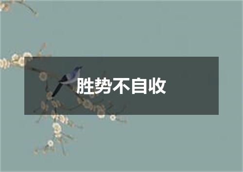 胜势不自收