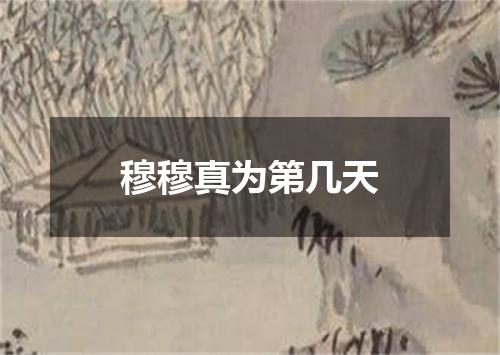 穆穆真为第几天