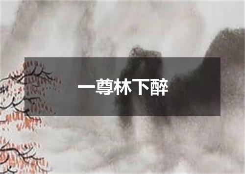 一尊林下醉