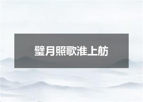 璧月照歌淮上舫