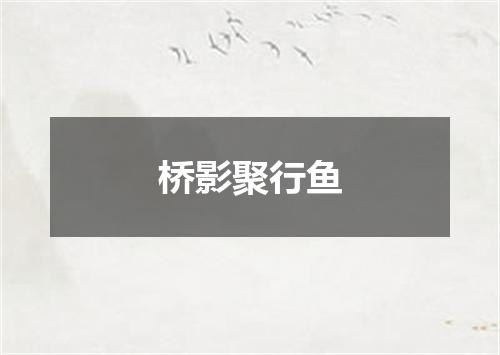 桥影聚行鱼