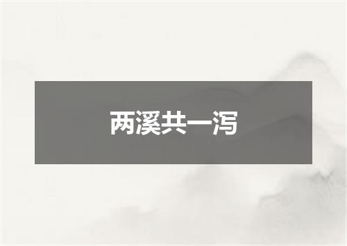 两溪共一泻