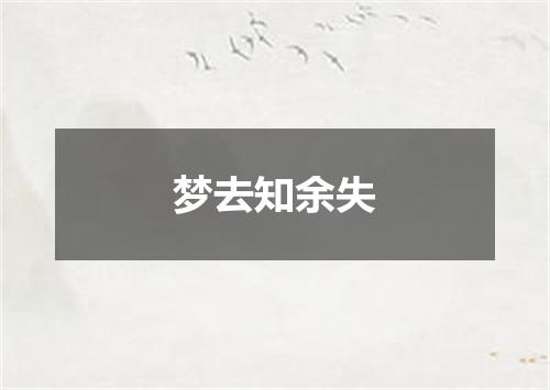 梦去知余失