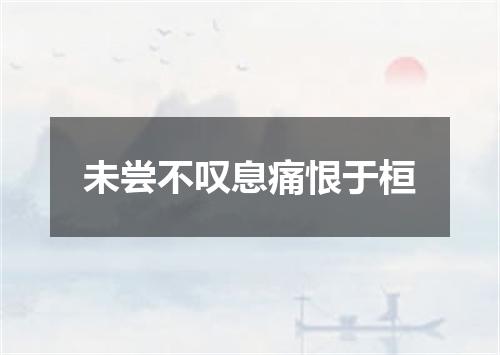 未尝不叹息痛恨于桓