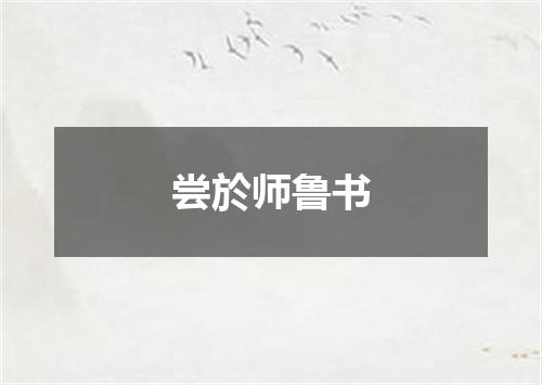 尝於师鲁书