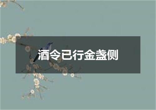 酒令已行金盏侧