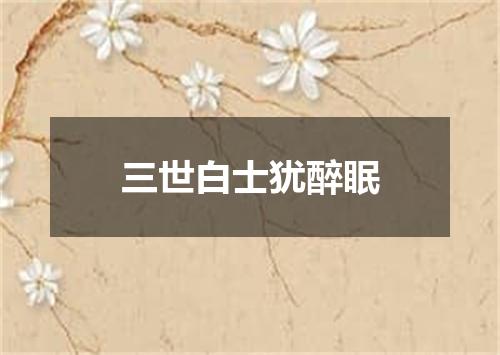 三世白士犹醉眠