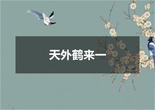 天外鹤来一