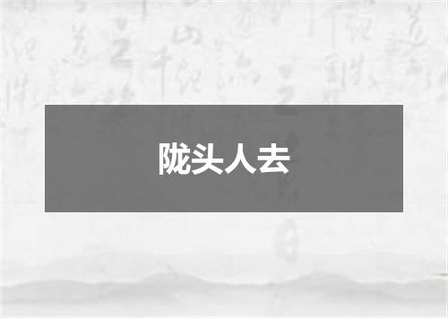 陇头人去