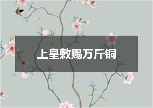 上皇敕赐万斤铜