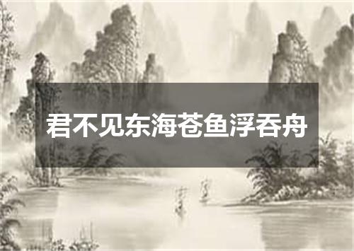 君不见东海苍鱼浮吞舟