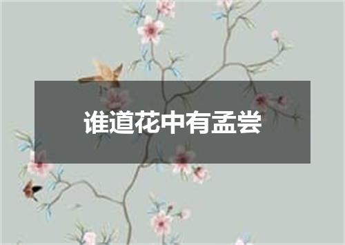 谁道花中有孟尝