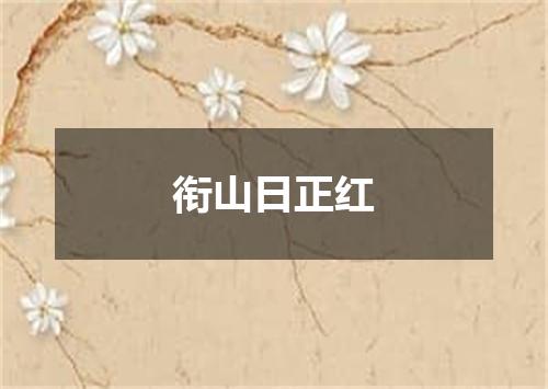 衔山日正红