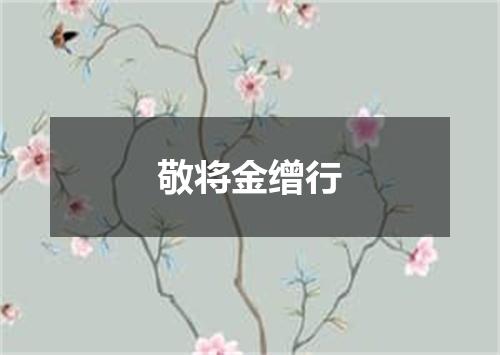 敬将金缯行