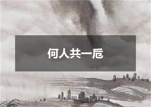 何人共一卮