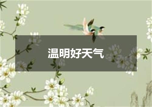 温明好天气