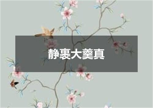 静裹大羹真