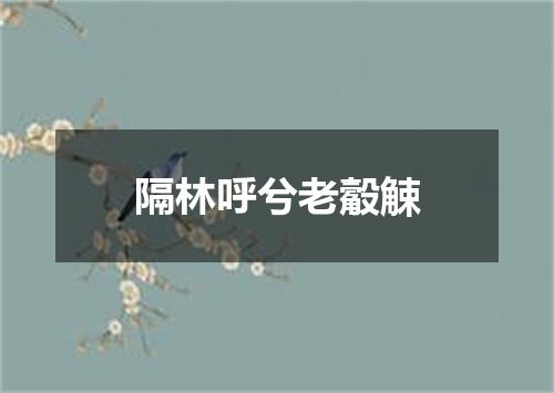 隔林呼兮老觳觫