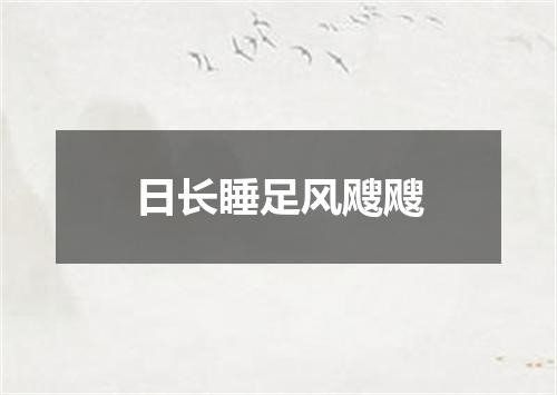 日长睡足风飕飕