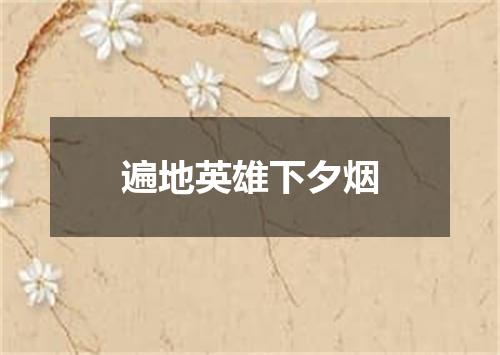 遍地英雄下夕烟