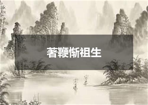 著鞭惭祖生