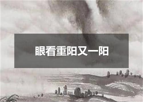 眼看重阳又一阳