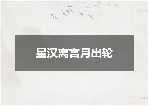 星汉离宫月出轮