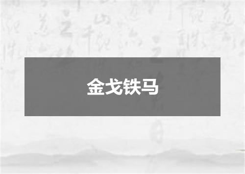 金戈铁马