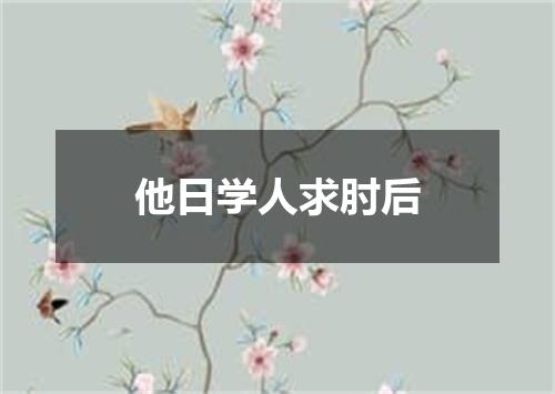 他日学人求肘后