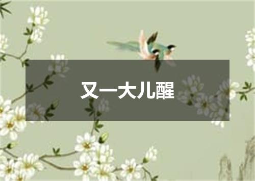 又一大儿醒