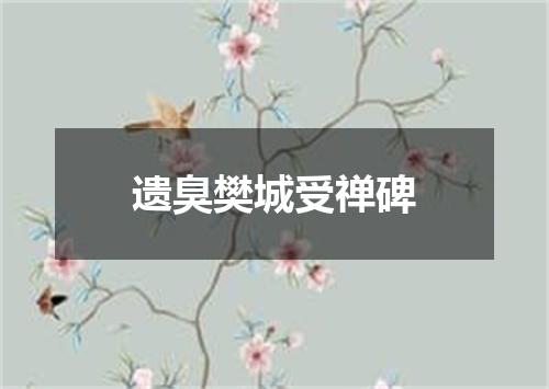 遗臭樊城受禅碑