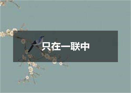 只在一联中