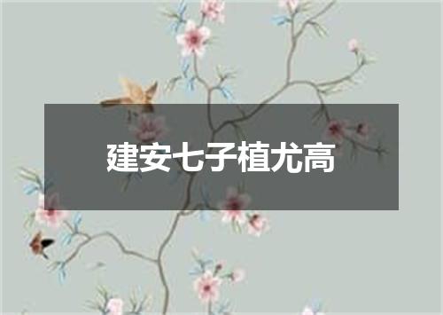 建安七子植尤高