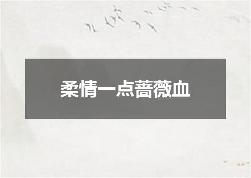 柔情一点蔷薇血