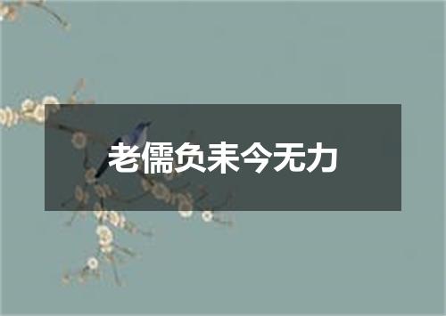 老儒负耒今无力