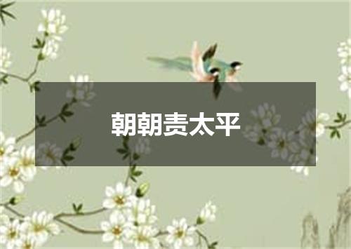 朝朝责太平