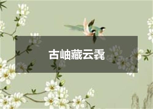 古岫藏云毳