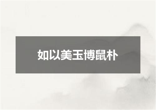 如以美玉博鼠朴