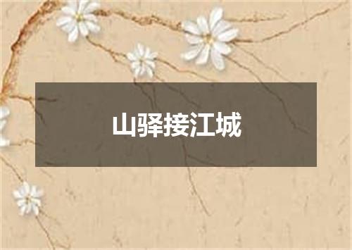 山驿接江城