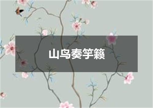 山鸟奏竽籁