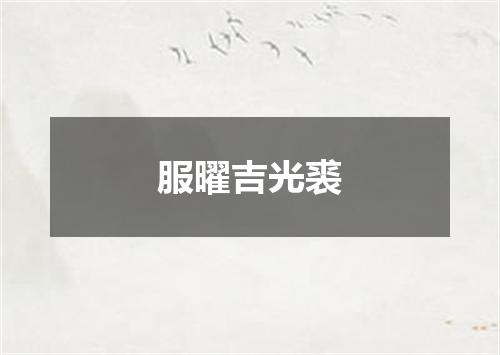 服曜吉光裘