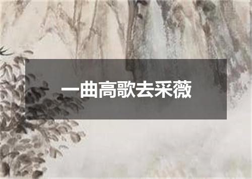 一曲高歌去采薇