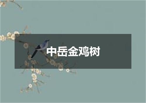 中岳金鸡树