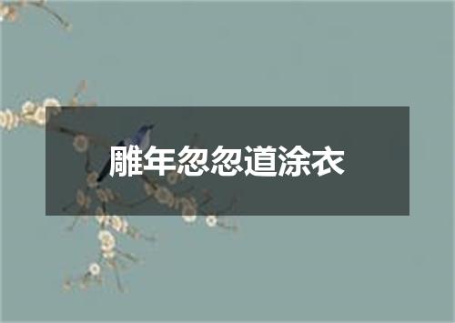 雕年忽忽道涂衣