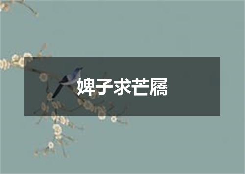 婢子求芒屩