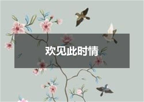 欢见此时情