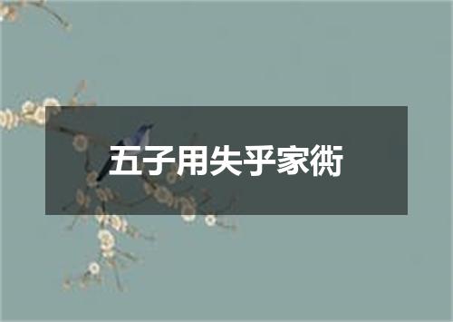 五子用失乎家衖