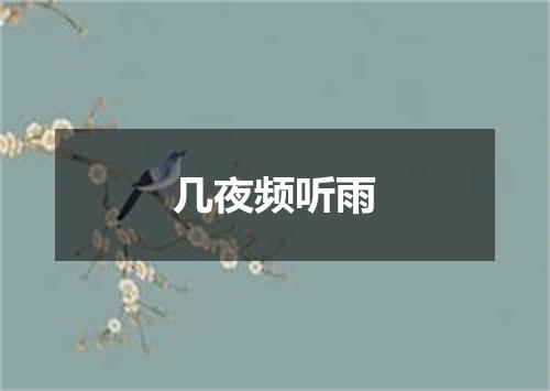 几夜频听雨