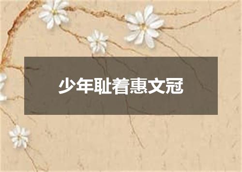 少年耻着惠文冠